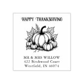 Rustic Pumpkin Harvest Arrangement Fall Rubberstempel (Afrduk)