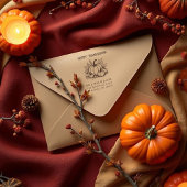 Rustic Pumpkin Harvest Arrangement Fall Rubberstempel