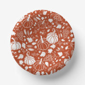 Rustic Pumpkin & Harvest Papieren Kommen (Voorkant)