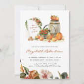 Rustic Pumpkin Herfst Baby shower Kaart (Voorkant)