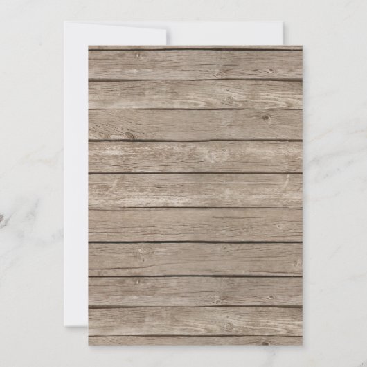 Rustic Pumpkin Herfst Baby shower-uitnodigingskaar Kaart (Achterkant)