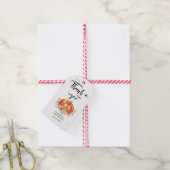 Rustic Pumpkin Herfst Floral Baby shower Bedankt Cadeaulabel (Met Touw)