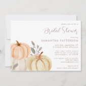 Rustic Pumpkin Herfst Foliage Vrijgezellenfeest Kaart (Voorkant)