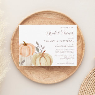 Rustic Pumpkin Herfst Foliage Vrijgezellenfeest Kaart