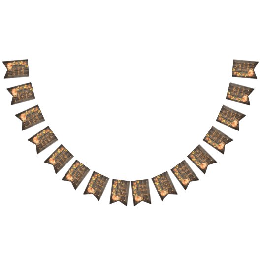 Rustic Pumpkin Herfst Harvest Thanksgiving Vlaggetjes (Alle)