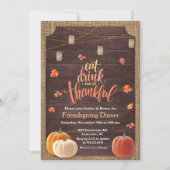 Rustic Pumpkin Herfst Housewarming Uitnodiging (Voorkant)