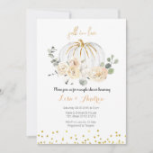 Rustic Pumpkin Herfst in Love Couples Shower Kaart (Voorkant)
