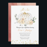 Rustic Pumpkin Herfst in Love Couples Shower Kaart<br><div class="desc">Rustic Pumpkin Herfst in Love Bridal Shower Uitnodiging</div>