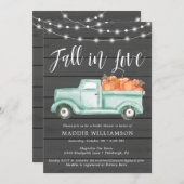 Rustic Pumpkin Herfst in Love Vrijgezellenfeest In Kaart (Voorkant / Achterkant)