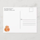 Rustic Pumpkin Herfst in Love Vrijgezellenfeest In Uitnodiging Briefkaart (Achterkant)