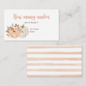 Rustic Pumpkin Hoeveel Undies Enclosure Kaart (Voorkant / Achterkant)