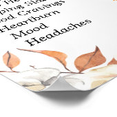 Rustic Pumpkin Old Wives Tales Gender Reopenbaart  Poster (Hoek)