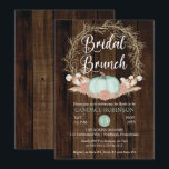 Rustic Pumpkin Pampas Wreath Bridal Brunch Invitat Kaart<br><div class="desc">Landkreeften,  mijngroene pompoen met een gedroogd blush tot terracotta roze hydrangea floral met pampas en andere gedroogde grassen,  met een twijgdraad met een ontwerp van "Bridal Brunch" op een donkergekleurde faux-achtergrond. Dit superieure ontwerp van een composiet ontwerp van de Holiday Hearts-Design (gereserveerde rechten).</div>