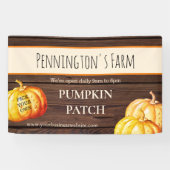 Rustic Pumpkin Patch Boerderij Business Banner (Horizontaal)