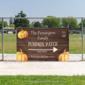Rustic Pumpkin Patch Boerderij Business Banner (Insitu)