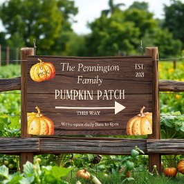 Rustic Pumpkin Patch Boerderij Business Banner
