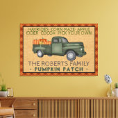 Rustic Pumpkin Patch Boerderij Truck Herfst Pset Canvas Afdruk (Insitu (Woonkamer))