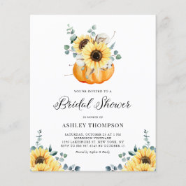 Rustic Pumpkin Sunflower Bridal Shower