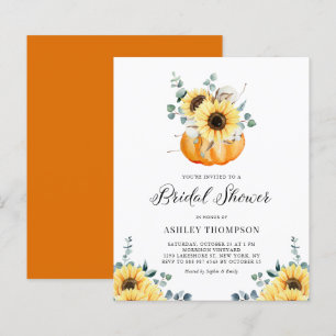 Rustic Pumpkin Sunflower Bridal Shower