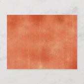 Rustic Pumpkin Terracota Floral Advice Card Informatiekaartje (Achterkant)