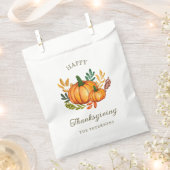 Rustic Pumpkin Thanksgiving Bedankzakje (Geknipt)