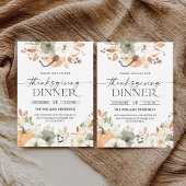 Rustic Pumpkin Thanksgiving Dinner Invitation Save The Date