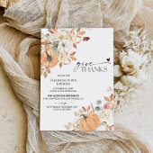 Rustic Pumpkin Thanksgiving Dinner Invitation Save The Date