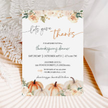 Rustic Pumpkin Thanksgiving Dinner