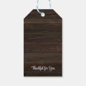 Rustic Pumpkin Thanksgiving Favor Cadeaulabel (Achterkant)