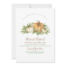 Rustic Pumpkin Uitnodiging