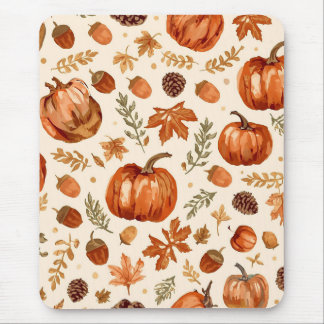 Rustic Pumpkins & Acorns Cozy Mouse Pad Muismat