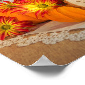 Rustic Pumpkins Fall Wedding Poster (Hoek)