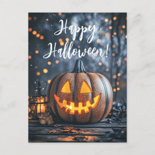 Rustic Pumpkins Halloween Wenskaart Briefkaart
