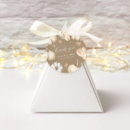 Rustic Pumpkins Herfst Baby shower Dank u Bedankjes Labels