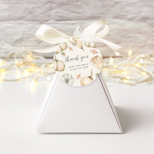 Rustic Pumpkins Herfst Baby shower Dank u Bedankjes Labels