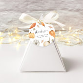 Rustic Pumpkins Herfst Baby shower Dank u Bedankjes Labels