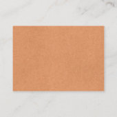 Rustic Pumpkins Herfst Baby shower Informatiekaartje (Achterkant)