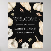 Rustic Pumpkins Herfst Baby shower Welkom Poster (Voorkant)
