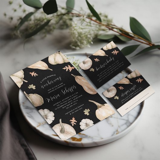 Rustic Pumpkins Herfst Baby shower Welkom Poster