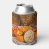 Rustic Pumpkins Herfst Barn Wedding Favor Blikjeskoeler (Blikje Voorkant)