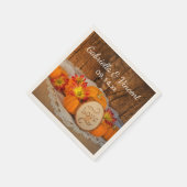 Rustic Pumpkins Herfst Barn Wedding Servet (Hoek)
