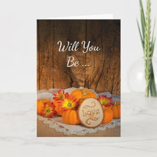 Rustic Pumpkins Herfst zal je mijn Bridesmaid zijn