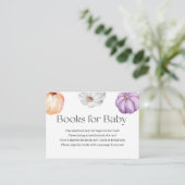 Rustic Pumpkins ORANGE PURPLE WHITE Book Request  Informatiekaartje (Staand voorkant)
