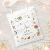 Rustic Pumpkins Thanksgiving Dinner Favor Bags Bedankzakje (Geknipt)