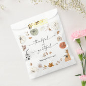 Rustic Pumpkins Thanksgiving Dinner Favor Bags Bedankzakje (Gezegeld)