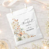 Rustic Pumpkins Thanksgiving Dinner Favor Bags Bedankzakje (Geknipt)