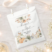 Rustic Pumpkins Thanksgiving Dinner Favor Bags Bedankzakje (Geknipt)