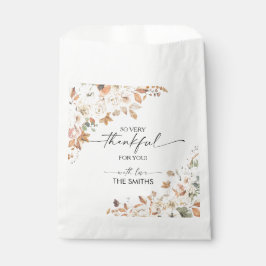 Rustic Pumpkins Thanksgiving Dinner Favor Bags Bedankzakje