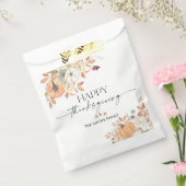 Rustic Pumpkins Thanksgiving Dinner Favor Bags Bedankzakje (Gezegeld)