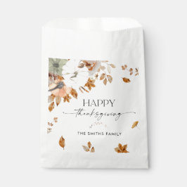 Rustic Pumpkins Thanksgiving Dinner Favor Bags Bedankzakje